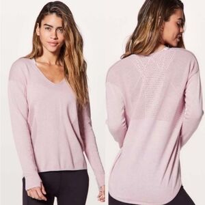 Lululemon Pink Knit Sweater Lightweight